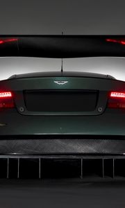 Preview wallpaper aston martin dbr9, 2005, black, rear view, style, cars, sports