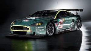 Preview wallpaper aston martin, dbr9, 2007, green, side view, style, sports, auto