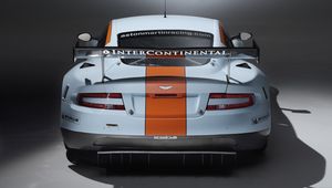 Preview wallpaper aston martin, dbr9, 2008, white, rear view, style, sports, auto