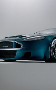 Preview wallpaper aston martin, dbrs9, 2005, blue, front view, style, cars