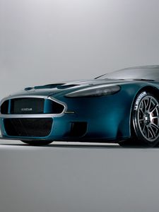 Preview wallpaper aston martin, dbrs9, 2005, blue, front view, style, cars