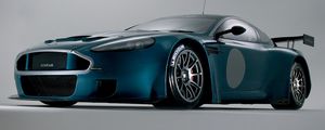 Preview wallpaper aston martin, dbrs9, 2005, blue, front view, style, cars