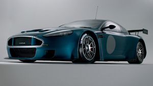 Preview wallpaper aston martin, dbrs9, 2005, blue, front view, style, cars