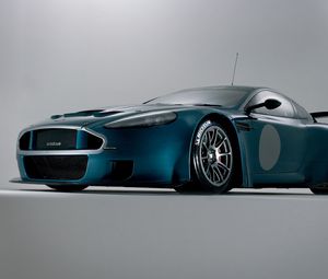 Preview wallpaper aston martin, dbrs9, 2005, blue, front view, style, cars