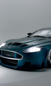 Preview wallpaper aston martin, dbrs9, 2005, green, front view, style, cars, sports