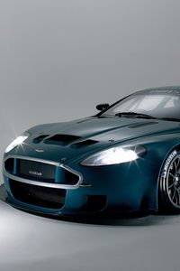 Preview wallpaper aston martin, dbrs9, 2005, green, front view, style, cars, sports