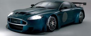 Preview wallpaper aston martin, dbrs9, 2005, green, front view, style, cars, sports