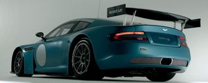 Preview wallpaper aston martin, dbrs9, 2005, green, rear view, style, sports, cars