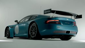 Preview wallpaper aston martin, dbrs9, 2005, green, rear view, style, sports, cars