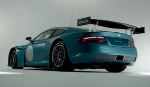 Preview wallpaper aston martin, dbrs9, 2005, green, rear view, style, sports, cars