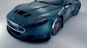 Preview wallpaper aston martin, dbrs9, 2005, green, front view, style, cars, sports
