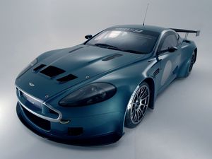Preview wallpaper aston martin, dbrs9, 2005, green, front view, style, cars, sports