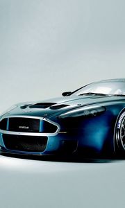 Preview wallpaper aston martin, dbrs9, 2005, blue, front view, style, sports, auto