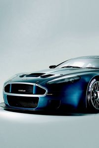 Preview wallpaper aston martin, dbrs9, 2005, blue, front view, style, sports, auto