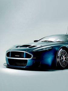 Preview wallpaper aston martin, dbrs9, 2005, blue, front view, style, sports, auto