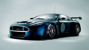 Preview wallpaper aston martin, dbrs9, 2005, blue, front view, style, sports, auto