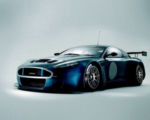 Preview wallpaper aston martin, dbrs9, 2005, blue, front view, style, sports, auto