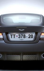 Preview wallpaper aston martin, dbs, 2006, gray, rear view, style, auto