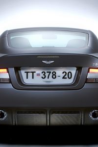 Preview wallpaper aston martin, dbs, 2006, gray, rear view, style, auto