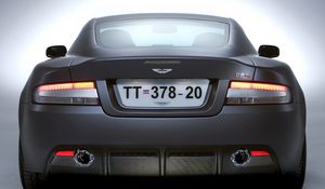 Preview wallpaper aston martin, dbs, 2006, gray, rear view, style, auto