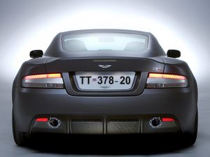 Preview wallpaper aston martin, dbs, 2006, gray, rear view, style, auto