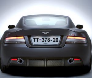 Preview wallpaper aston martin, dbs, 2006, gray, rear view, style, auto