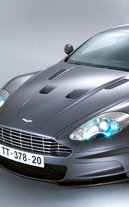 Preview wallpaper aston martin, dbs, 2006, gray, front view, auto