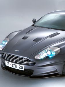 Preview wallpaper aston martin, dbs, 2006, gray, front view, auto