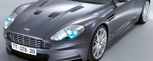 Preview wallpaper aston martin, dbs, 2006, gray, front view, auto