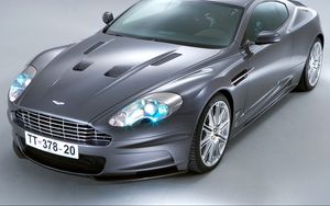 Preview wallpaper aston martin, dbs, 2006, gray, front view, auto