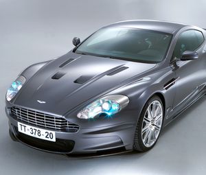 Preview wallpaper aston martin, dbs, 2006, gray, front view, auto