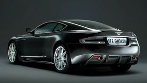 Preview wallpaper aston martin, dbs, 2008, black, rear view, style