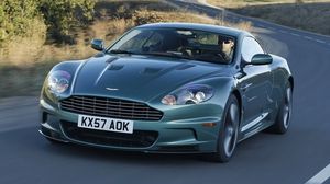 Preview wallpaper aston martin, dbs, 2008, green, front view, cars, speed