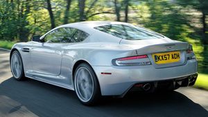 Preview wallpaper aston martin, dbs, 2008, white, rear view, cars, nature