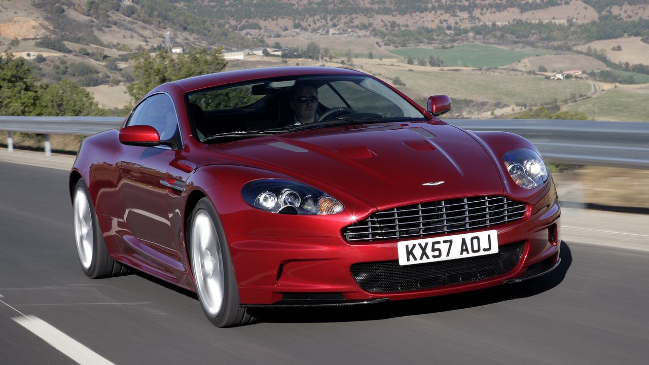 Wallpaper aston martin, dbs, 2008, red, front view, sports, nature
