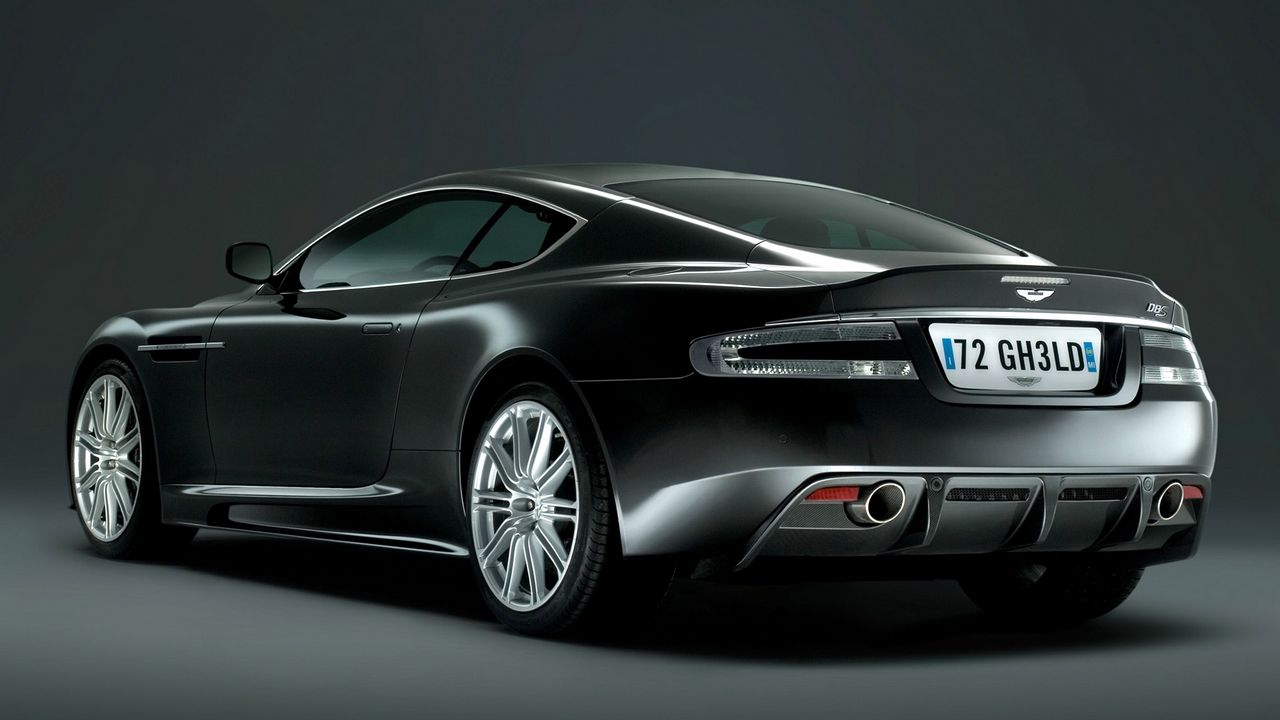 Wallpaper aston martin, dbs, 2008, black, rear view, style hd, picture ...