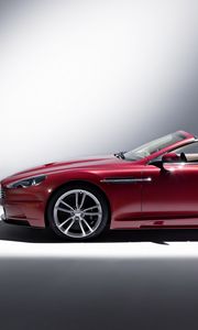 Preview wallpaper aston martin, dbs, 2009, red, side view, style, auto