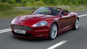 Preview wallpaper aston martin, dbs, 2009, red, side view, sports, style, nature