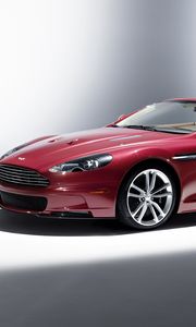 Preview wallpaper aston martin, dbs, 2009, dark red, side view, style, auto