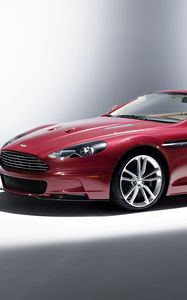 Preview wallpaper aston martin, dbs, 2009, dark red, side view, style, auto