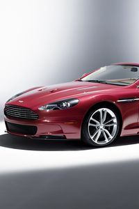 Preview wallpaper aston martin, dbs, 2009, dark red, side view, style, auto