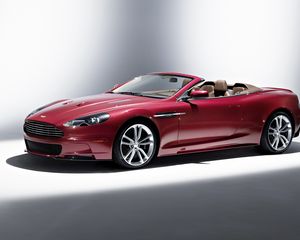 Preview wallpaper aston martin, dbs, 2009, dark red, side view, style, auto