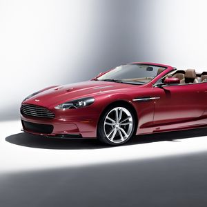 Preview wallpaper aston martin, dbs, 2009, dark red, side view, style, auto