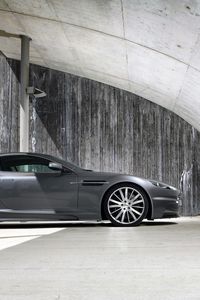 Preview wallpaper aston martin, dbs, 2009, gray, side view, auto