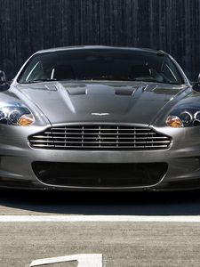 Preview wallpaper aston martin, dbs, 2009, gray, front view, auto