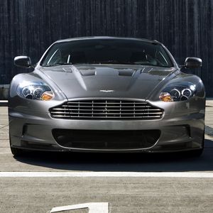 Preview wallpaper aston martin, dbs, 2009, gray, front view, auto