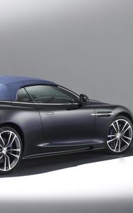 Preview wallpaper aston martin, dbs, 2010, black, opaque, side view, style, auto, shade