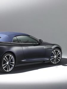 Preview wallpaper aston martin, dbs, 2010, black, opaque, side view, style, auto, shade