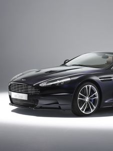 Preview wallpaper aston martin, dbs, 2010, black, side view, style, auto