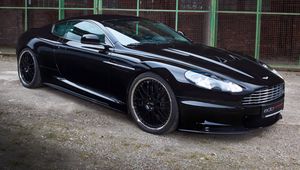 Preview wallpaper aston martin, dbs, 2010, black, side view, sport, auto